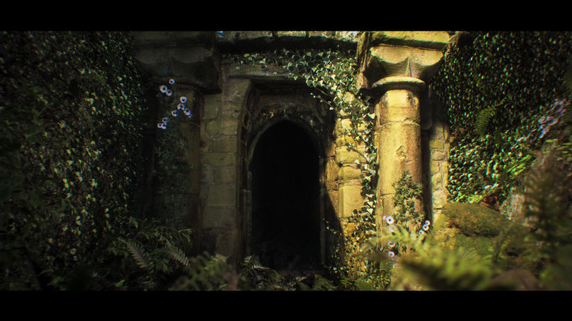 UE5 Forest Ruins Scene